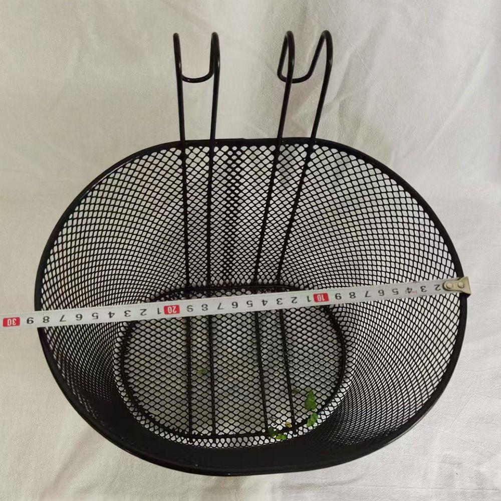 Black Bike Front Basket 28*23*23cm Handlebar Shopping Storage Basket New Vegetable Basket