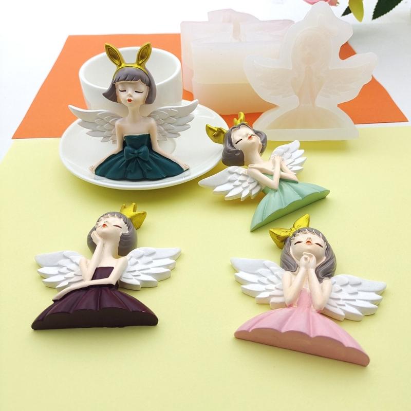 Форма для торта «Крыло ангела принцессы» Форма для торта из помадки Пищевая силиконовая форма Инструменты для выпечки Сахарная форма Форма для шоколадной помадки