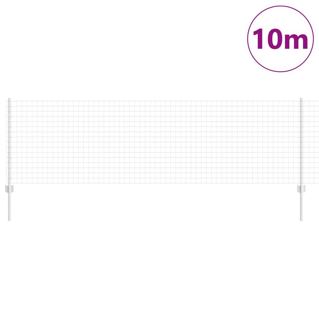 Welded Wire Fence 10 x 0.8 m (W x H) Hot Dip Galvanized Steel