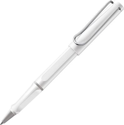 Lamy Шариковая ручка-роллер Safari White, белая, эргономичная, ширина линии M, удобная для долгого письма, изготовлена из прочного пластика ASA, в комплекте