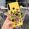 For Huawei Y6P Y7P Case 2020 New Fashion Butterfly Flower Painted Phone Cover For Huawei Y7P Funda Y 7P Y 6P HuaweiY6P Soft Capa