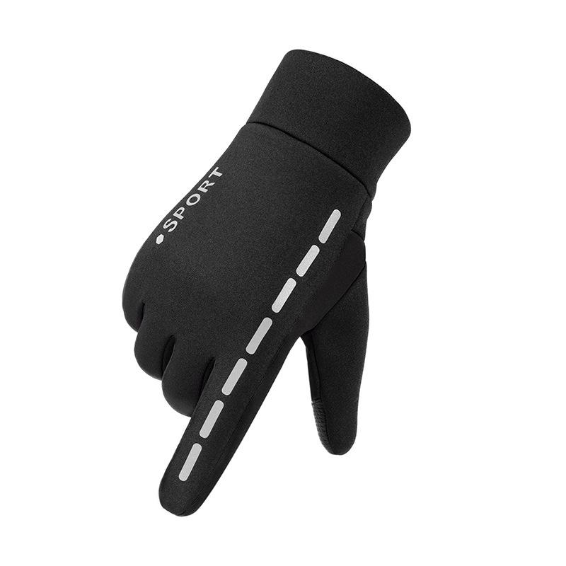 Перчатки для сенсорного экрана, мужские зимние плюшевые теплые перчатки, водонепроницаемые и ветрозащитные перчатки для альпинизма, велоспорта, мотоцикла, уличные перчатки для верховой езды