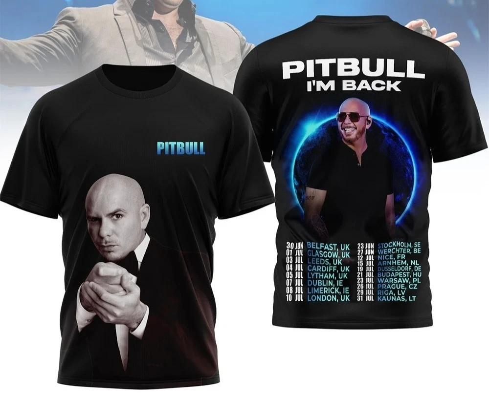Pitbull I'm Back Tour 2026 Футболка с принтом по всей поверхности PP2961
