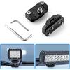 Крепления для светодиодных фар Wsays на капот Без сверления Универсальные Черные Алюминиевые CNC Крепления для установки светодиодных модулей в ниши Совместимы с Грузовиками, Внедорожниками, Универсалами