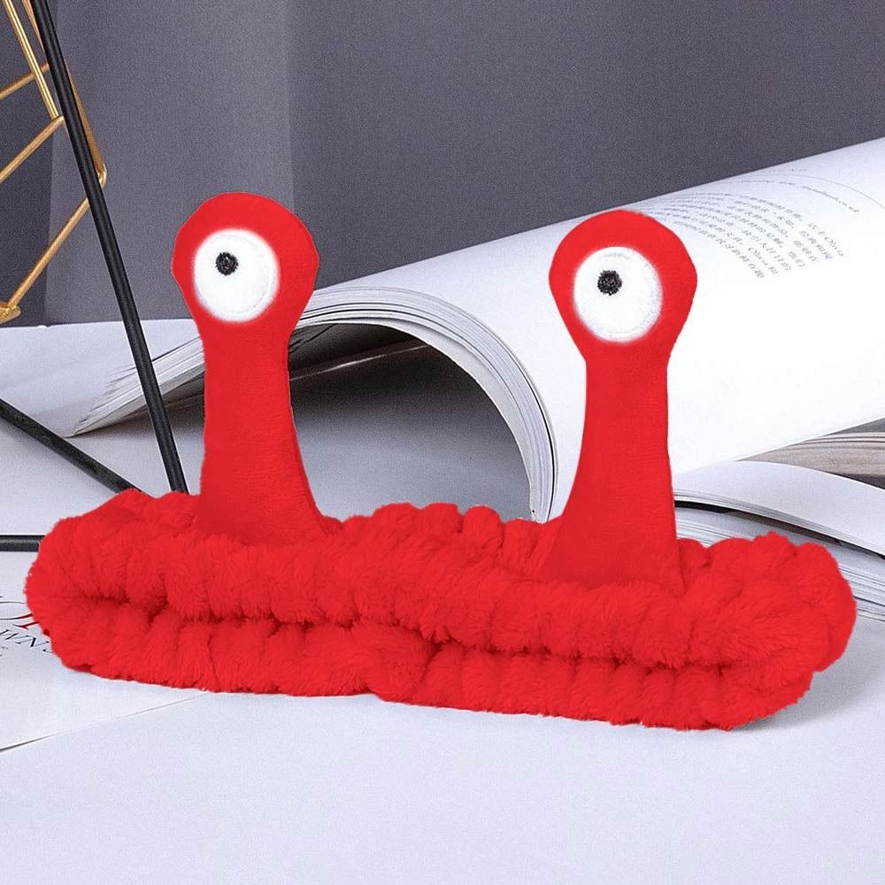 Макияж мультфильм улитка повязка на голову эластичные аксессуары для волос милый спа повязка на голову женщины девушка