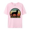 Mens Australian Cattle Dog Sunset Silhouette Tshirt Casual Tops T Shirt Mens Tops Tshirts Brand Clothing