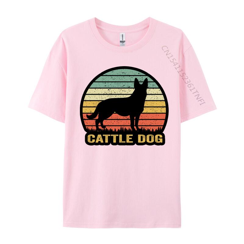 Mens Australian Cattle Dog Sunset Silhouette Tshirt Casual Tops T Shirt Mens Tops Tshirts Brand Clothing