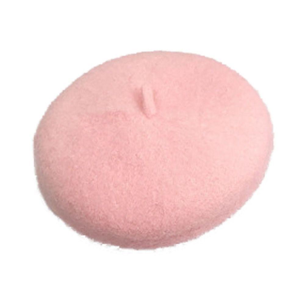 1 pcs Mini Solid Color Pet Decor Pet Wool Cap Pet Headwear Dog Beret Cat Hat