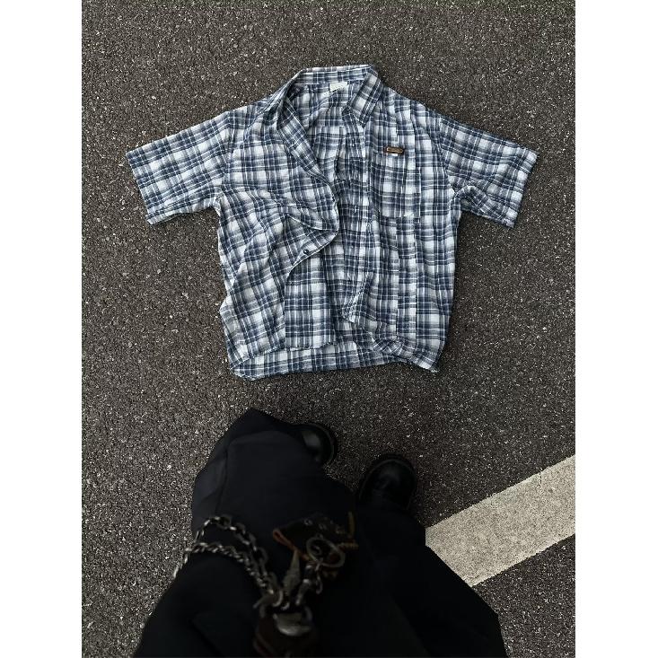 Мужская клетчатая рубашка с квадратным вырезом, молодежная мода, японский стиль, художественная мужская свободная рубашка, новая мода с длинными рукавами, осенний тренд, Харадзюку