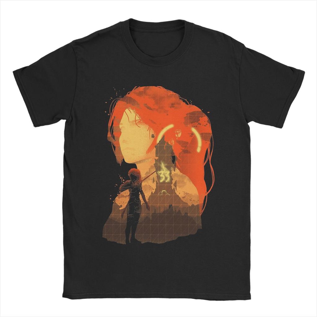 Maelle Clair Obscur Expedition 33 T Shirts Unisex 100 Cotton Vintage TShirt O Neck Tees Short Sleeve Clothing Plus Size