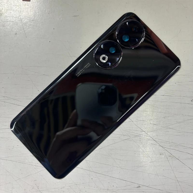 Задняя крышка для Honor 90, задняя стеклянная панель, корпус с отверстием для камеры, сменная задняя панель
