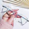 Transparent MYopia Glasses Irregular Polygon Sweet Frame Women Anti Blue Light Round Glasses Optical Glasses Lenses