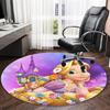 1pc Princess1 Carpet, Round Rug, Comfortable, Suitable for Entryways, Living Rooms, Office, And Bedrooms, Christmas Decoration