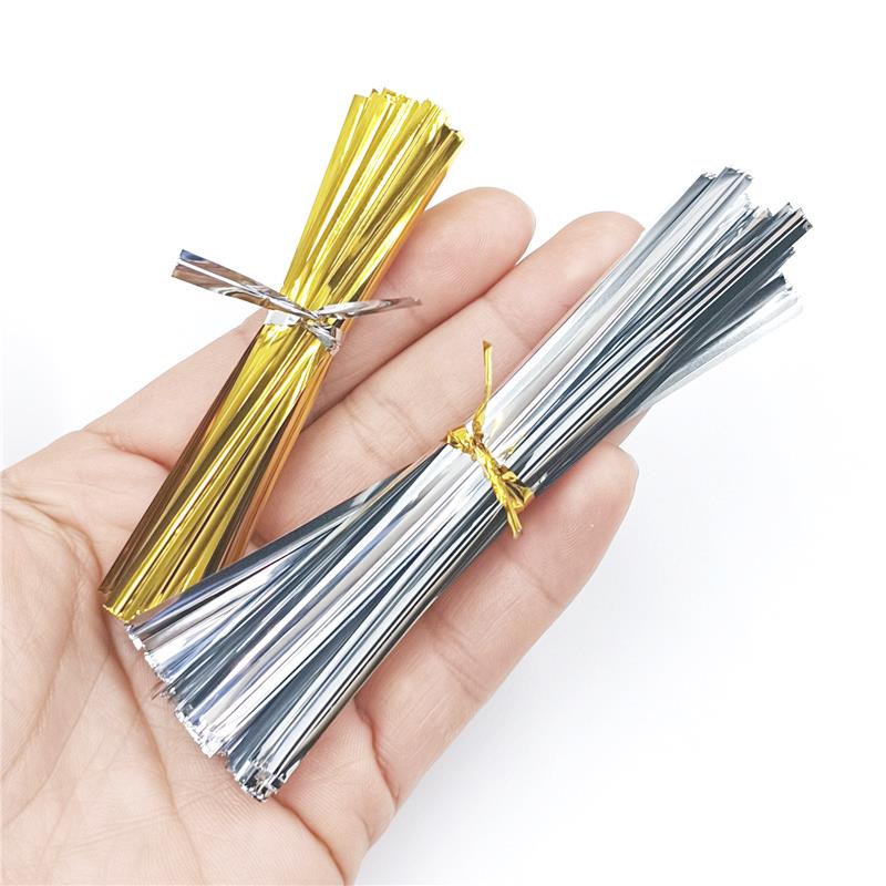 800Pcs Gift Bag Wrapping Metallic Twist Ties For Party Wedding Cookie Candy Lollipop Packing Tie ARI