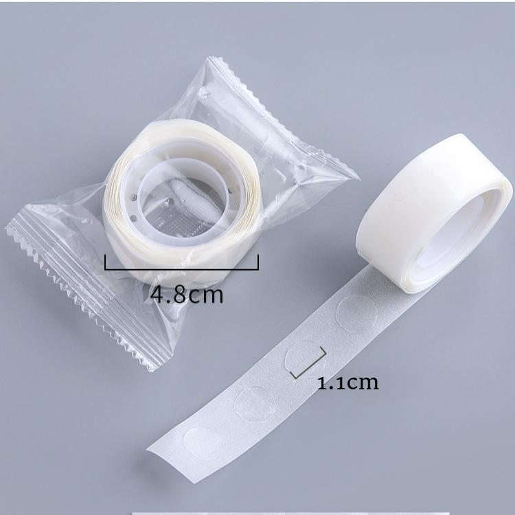 100pcs/roll Universal Transparent Mini Round Dot Double-sided Tape Non-trace Dot Glue Stickers for Notes Memo Photos Scrapbook