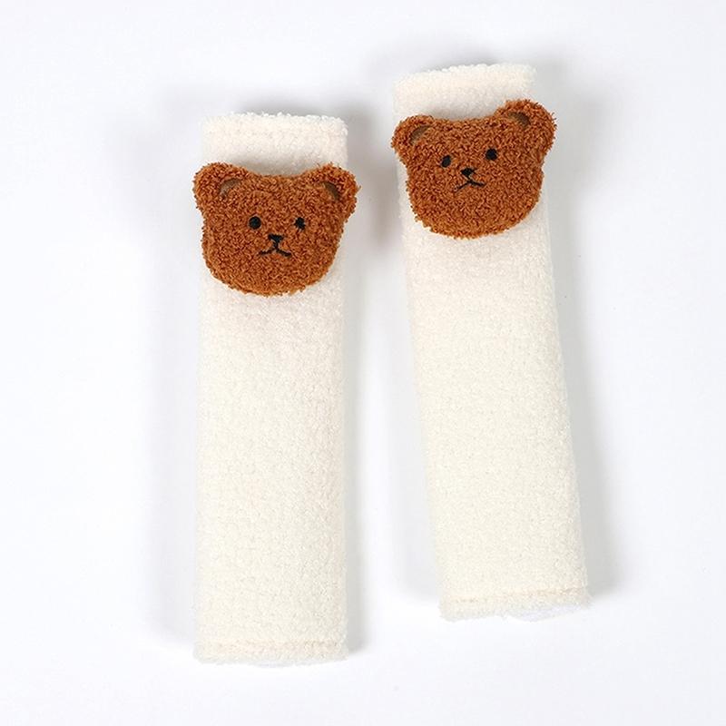 1PC Car Styling Seat Belt Cover Cartoon Bear Safety Belt Protector Comfort Plush Shoulder Strap Harness Cushion Pad For Child