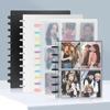 Альбом на кольцах с кнопкой-грибом на 9 ячеек для Polaroid 3 дюйма и открыток.