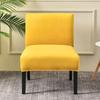 Velvet Armless Chair Cover Solid Single Sofa Slipcover Nordic Accent Stretch Chair Covers Elastic Cheap Couch Protector Cover
