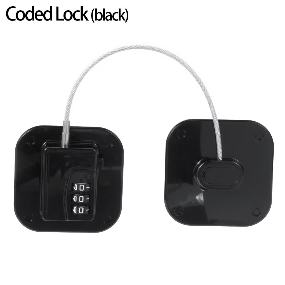 Cabinet Locks With Metal Key or Coded Lock Digital Password Refrigerator Lock Sliding Closet Drawers Lock Baby Safety Accessory 4