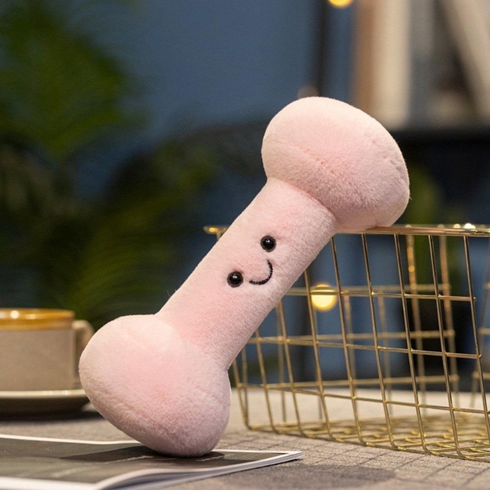 Cute Plush Toy Kettlebell Dumbbell Plush Companion Doll Stuffed Pillow  Birthday Xmas Gifts for Kid