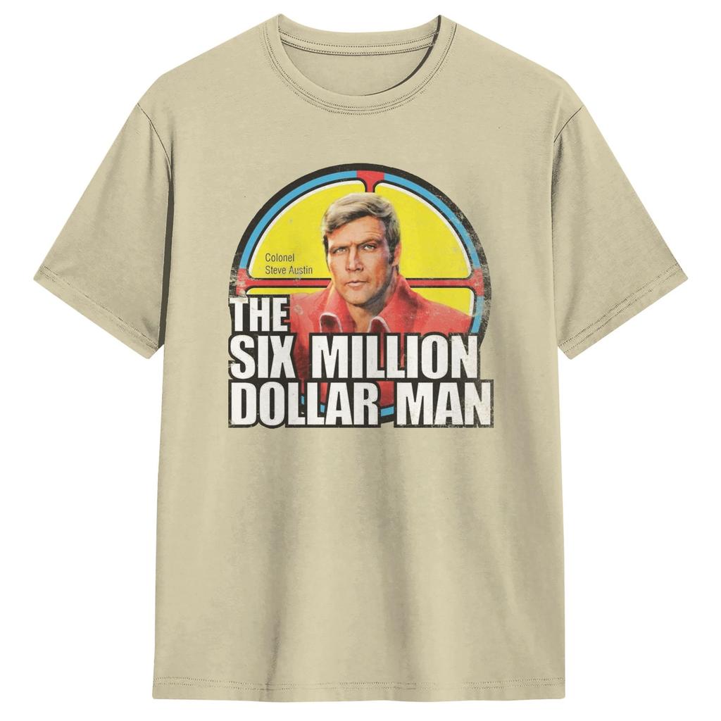 Six Million Dollar Unisex Tv T Shirt Summer Cotton TShirts For Unisex Popular Casual Tshirt Short Sleeve Vintage Tops
