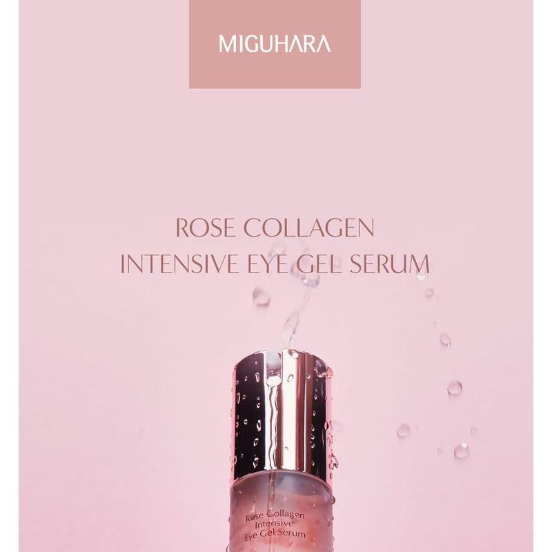 MIGUHARA Интенсивная сыворотка-гель для кожи вокруг глаз с коллагеном и розой