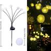 1/2/4pcs Solar Dandelion Lights 6 Heads Always On/flashing Lawn Lamp LED Landscape Lighting Garden Decoration Ground Plug Light