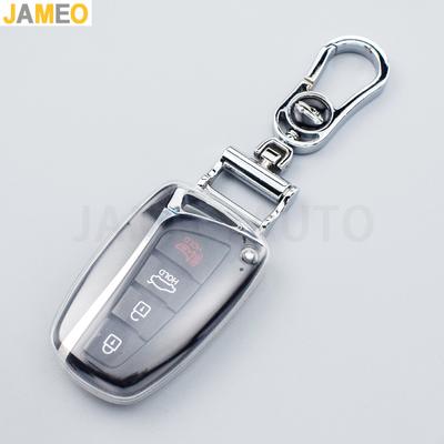Прозрачный чехол-держатель для ключа для Hyundai Genesis G80 Santa Fe Grandeur Hg Sedan 3Dm Grand Santafe Ix45 Equus Azera
