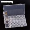 Пластиковый бокс с 28 отделениями для хранения нейл-арта и украшений
