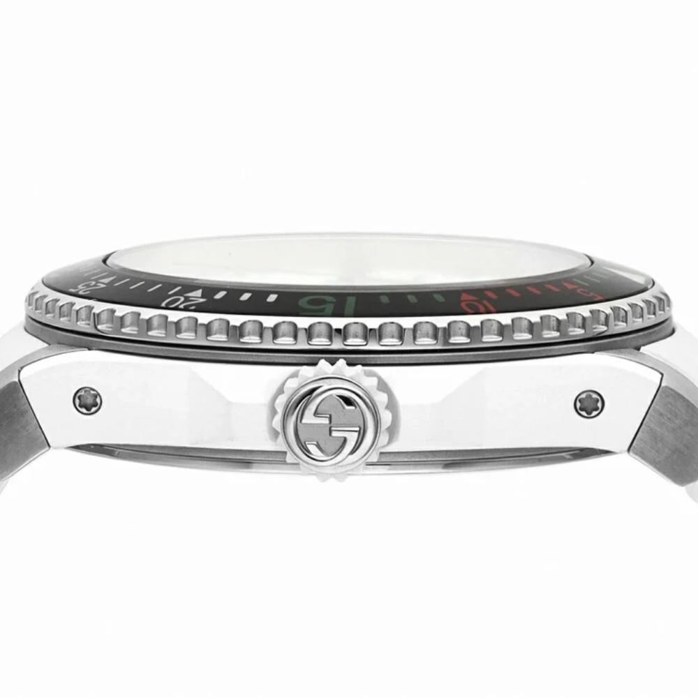 Gucci YA136329 Dive Tiger White Dial Men's Watch