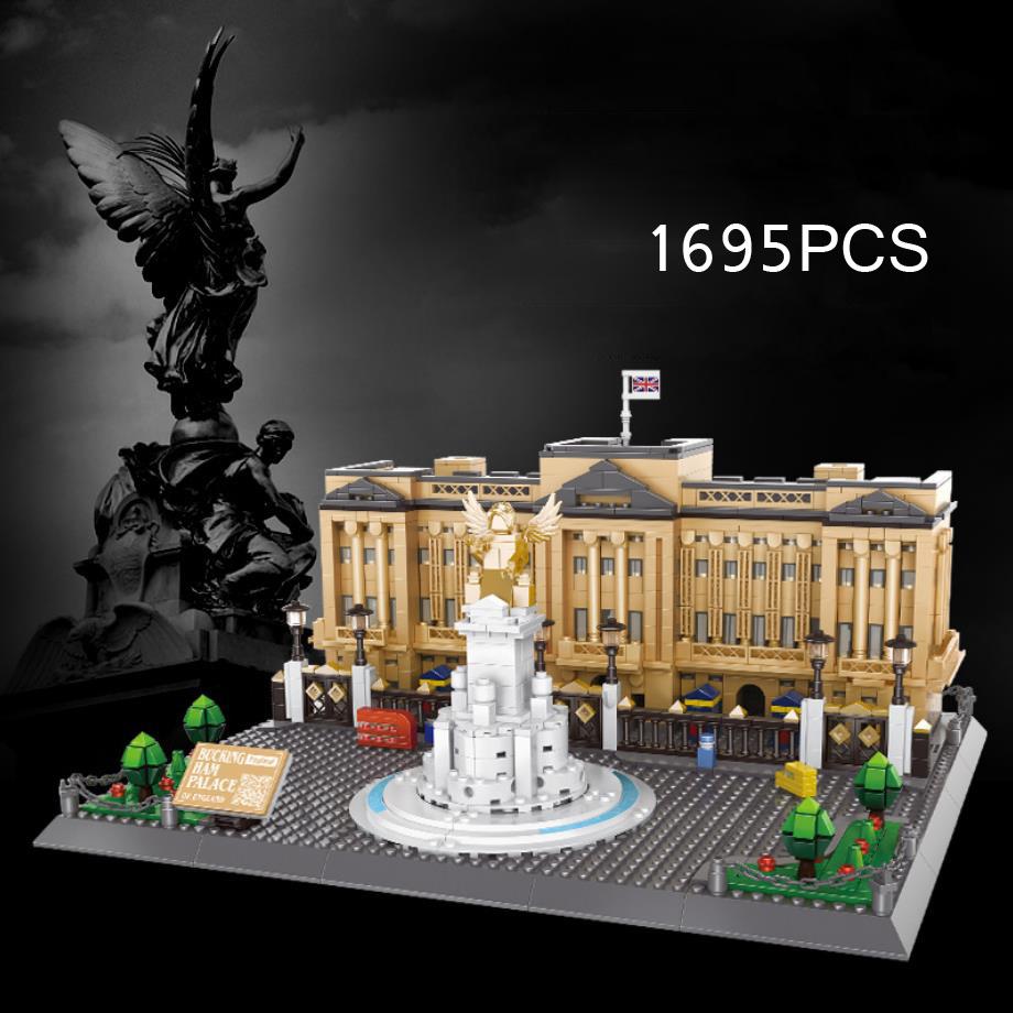 World Famous Architecture United Kingdom London Building Block Buckingham Palace Assemble Model Brick Educational Toy Collection