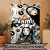 Custom Name Personalized My Neighbor Totoro Print Blanket, Home Decor, Bedroom, Sofa, Camping, Couch, Gifts for Birthday Christmas