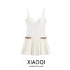 Fashion Style 2024 Summer New Arrival Women's Clothing Stylish Sling Streamers Box Pleated Dress 8342202