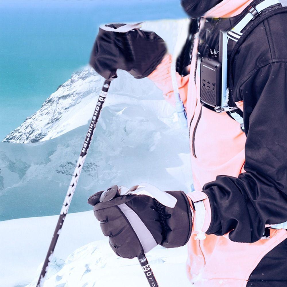 Fleece Driving Mittens Non-slip Ski Gloves Adjustable Touch Screen Gloves Outdoors
