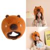 Capybara Furry Hat Headgear Fun Halloween Costume Accessories Party Photo Props Cosplay Masquerade Costume