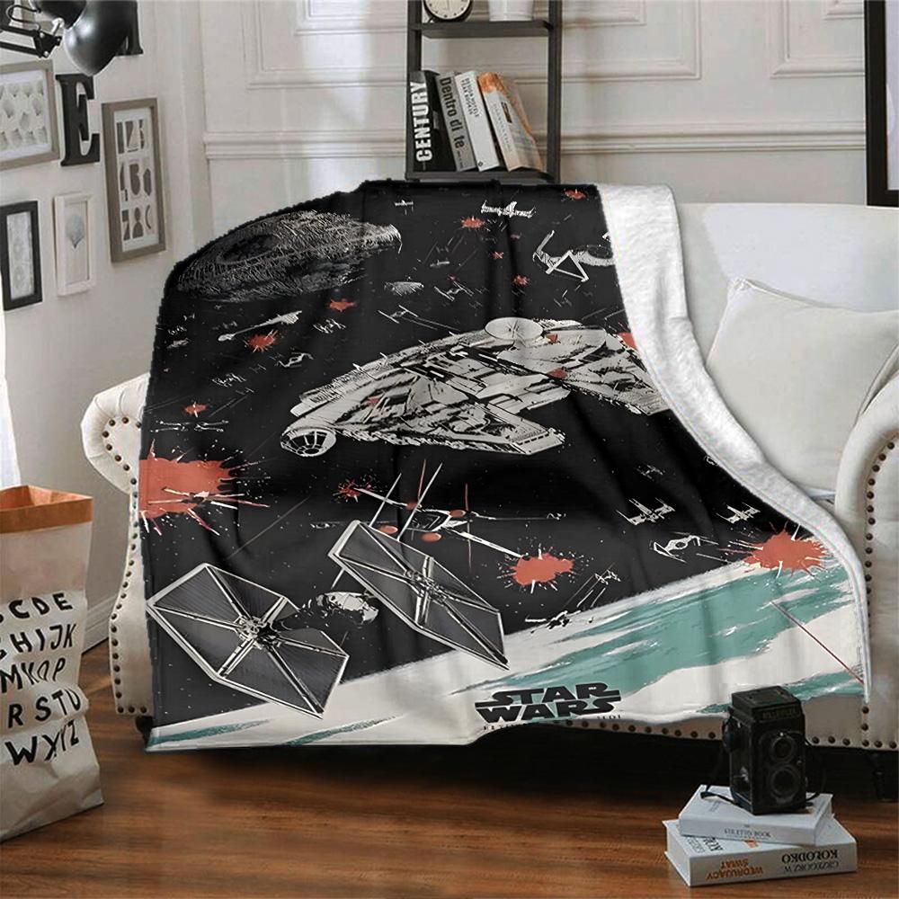 Star Wars Blanket Warmthful Decor Suitable for Office Couch Livingroom for All Occasions Modern Style Unique Gift for Family and Friends Camping