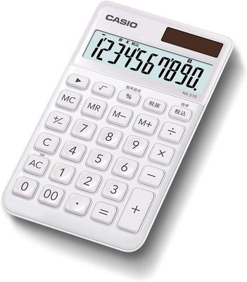 Casio Стильный большой блокнот-калькулятор, 10 разрядов, Формат, Тип, NS-S10-WE-N