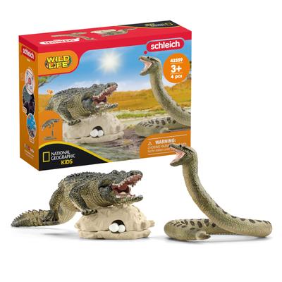 Schleich Дикая природа Анаконда и Крокодил 42559