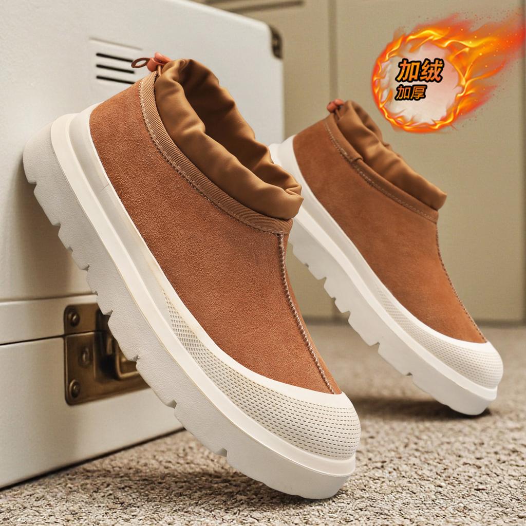 Unisex Thick Sole Boots High Top Shoes Fashion Style Winter Walking and Commuting Casual Outdoor Travel Daily Boots Style Sizes 35-44