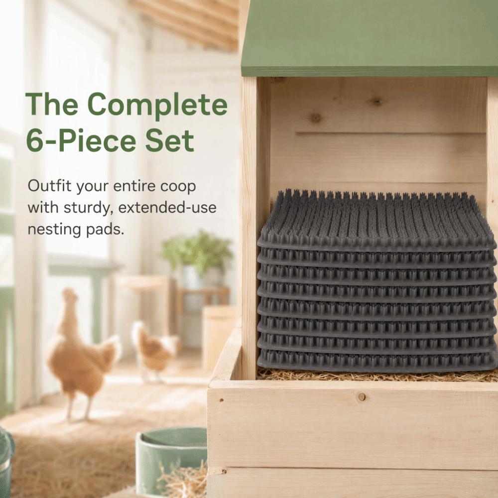 6pcs Breathable Chicken Nesting Box Pads Waterproof Chicken Bedding Pads  Chicken Coop