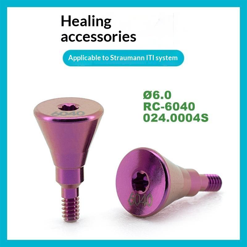 Dental Healing Abutment High Strength Grade 5 Titanium 1Pcs Medical Consumable Compatible with Straumann Dental Implant Systems