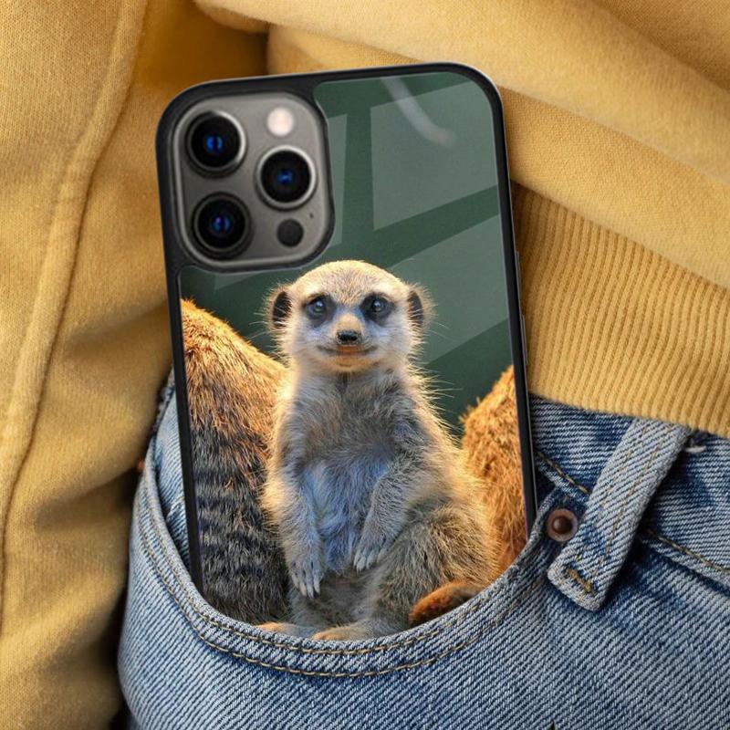 Cute baby meerkat Soft Phone Case for iPhone 17 Air 16e Pro max 15 Pro 13 14 Plus 11 12 MagSafe Magnetic Coque