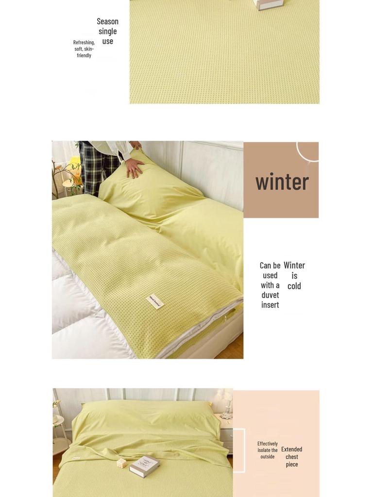 Набор из 3 предметов: Хлопковый дорожный спальный мешок и пододеяльник - Портативный, Защищающий от грязи, для деловых поездок