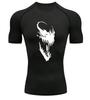 Venom Pattern 2026 Men's Sports T-Shirt Training Fitness Exercise T-Shirt Anti-Wear Clothing Sports Men's
