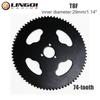 LINGQI T8F 32MM 74T 64T 58T 44T 38T 35T Rear Sprocket Motorcycle Gear Shaft Mini Moto ATV Quad Dirt Pit Pocket Bike Motocross