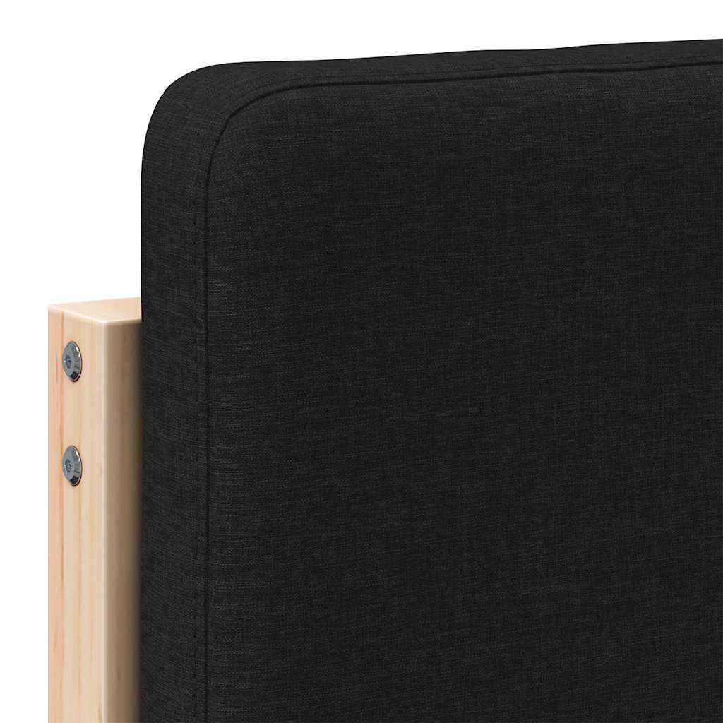 Upholstered Headboard in Brown and Black 75 cm
