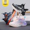 Babudou Boys' Shoes, New Autumn Collection, Breathable Mesh Athletic Shoes for Children, Rotating Buckle Design, Girls' Running Shoes