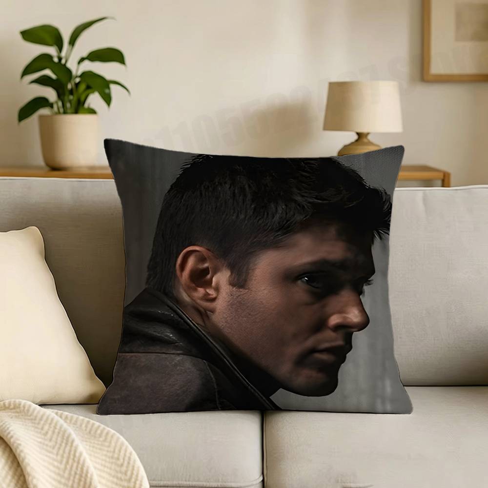 JJensen Ackles Actor Print Throw Pillow Cover Square Cushion Case for Living Room Bedroom Decor