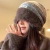 Autumn Winter Y2k Striped Hat Korean Women Beanie Hat Vintage Slouchy Woolen Hat  Outdoor
