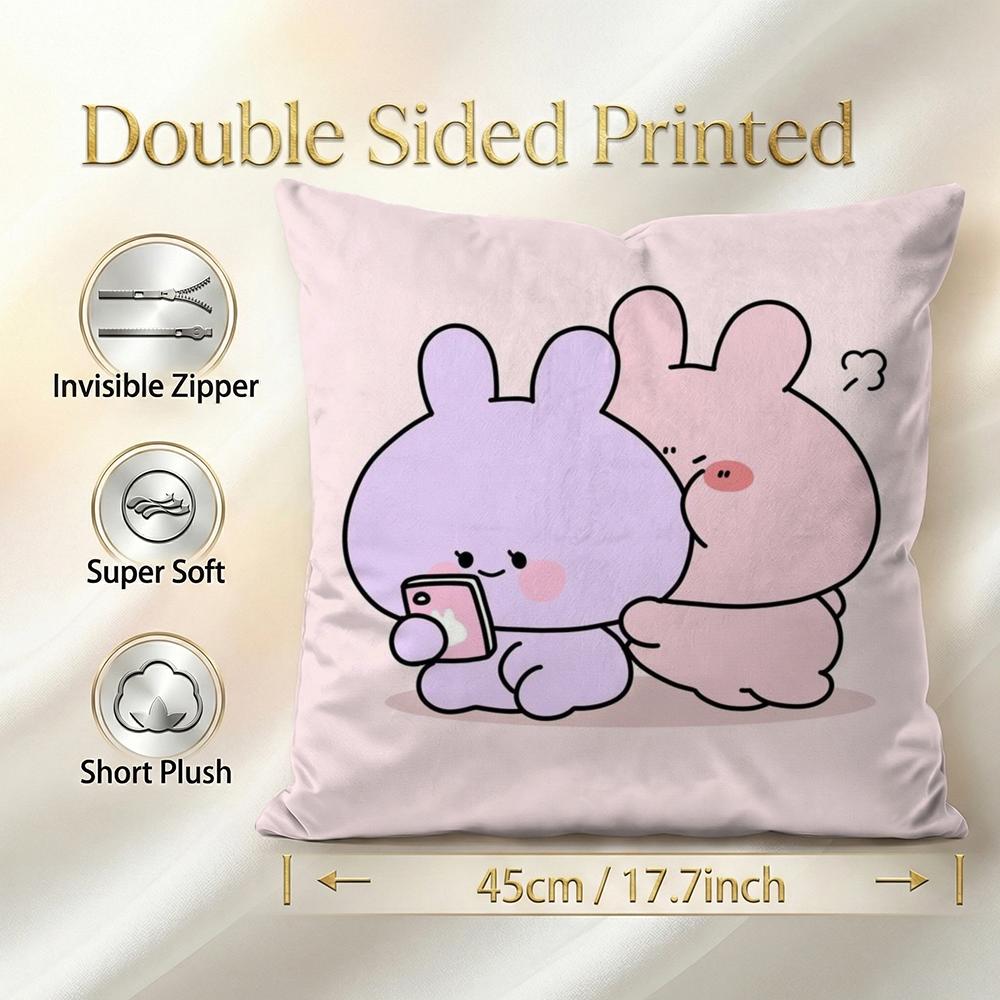 Star Asamimichan Cushion Cover 1Pcs Decorative Covers Soft Cushion Case For Sofa Couch Decor 40X40 45X45 Pillowcases